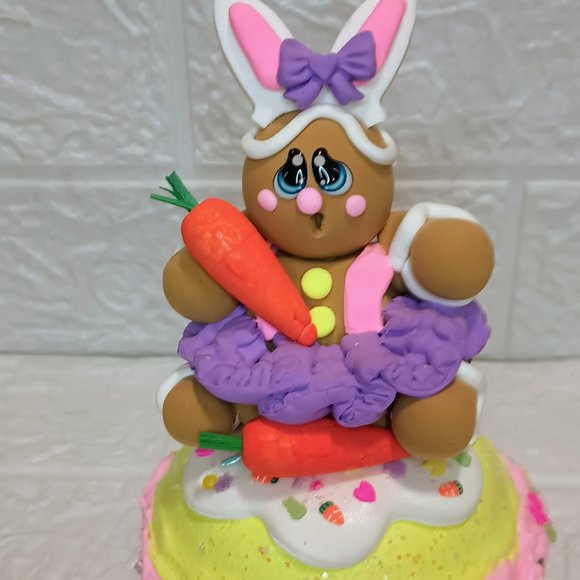 Easter Gingerbread Macaroon, Fake bake, Easter Bunny, Photo Prop, Easter Decor - Picture 2 of 6